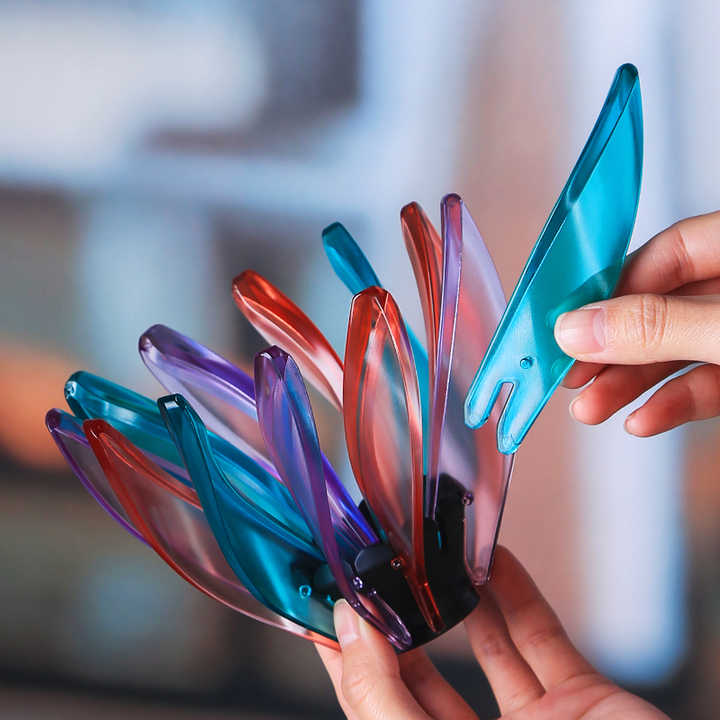 V60 Pour Over Coffee Dripper - Heat Resistant Brew Filter Cone - Orange(White Base)