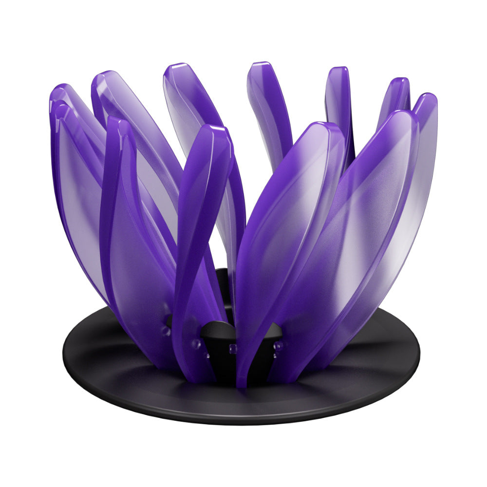 V60 Pour Over Coffee Dripper - Heat Resistant Brew Filter Cone - Purple(Black Base)