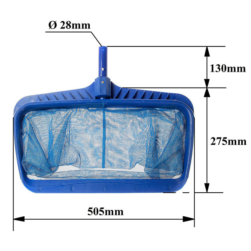 Blue Deep-Water Pool Skimming Net - Durable Cleaning Tool for Pool Maintenance (Pole not included)