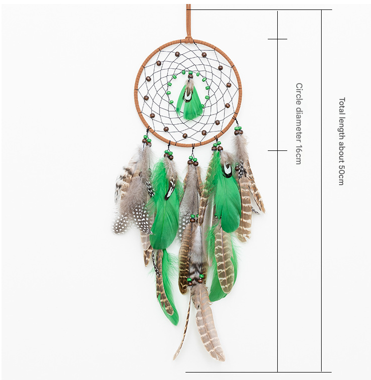 Eye Shape With Lights Boho Forest Dreamcatcher Wind Chime Pendant - INS Style Moonlit Serenity Decor