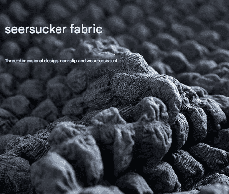 Pink Three-person Sofa Bubble Gauze Sofa Cover with Skirt - Full Elastic Dustproof Three-person Seater 190-230cm