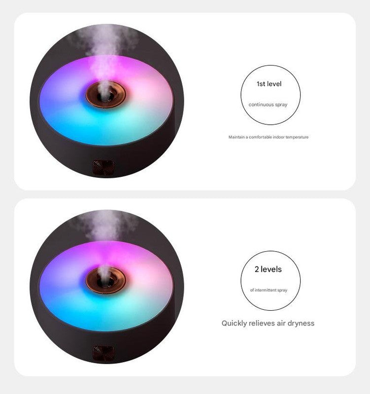 Pink 300ml USB Air Humidifier - Quiet Mini Humidifier for Bedroom, Office, Car