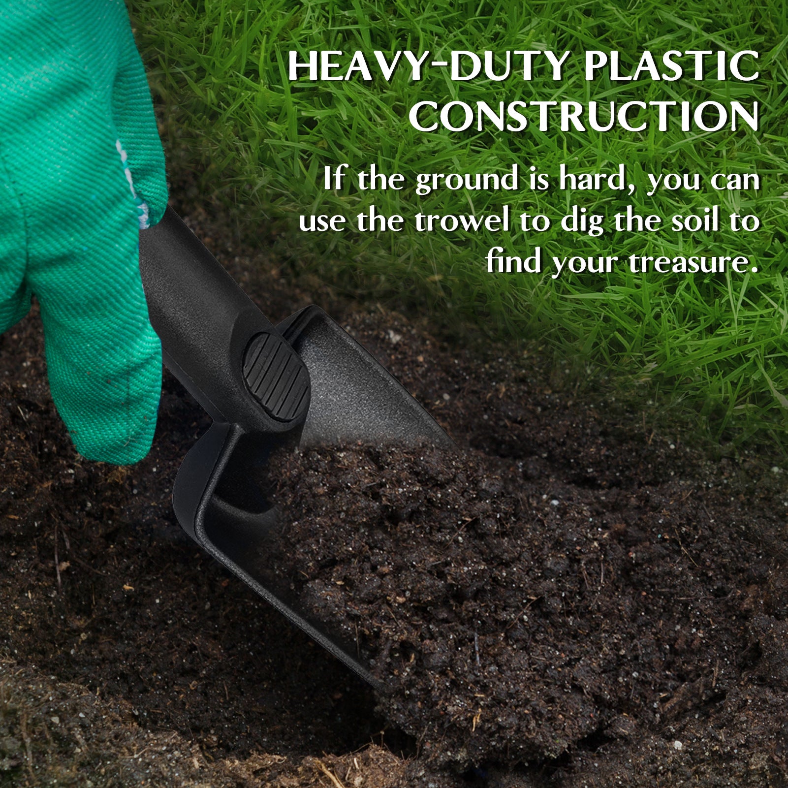 Durable Beach Sand Scoop for Metal Detecting - Lightweight Sifting Tool for Adults and Kids