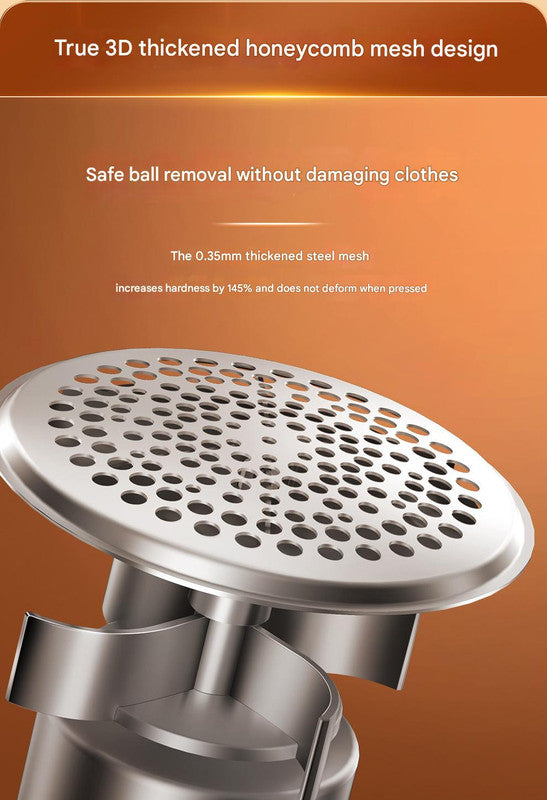 Compact Electric Lint Remover with LED Display & Dual Head - USB Rechargeable(Purple)