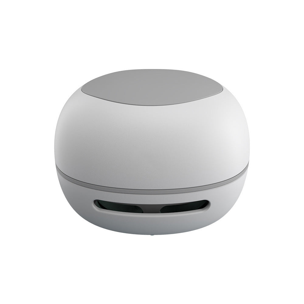 White Cordless Tabletop Crumb Sweeper - USB Rechargeable Mini Vacuum for Desk