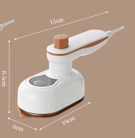 White Mini Handheld Steam Iron - Portable Garment Steamer