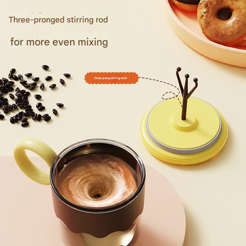 Automatic Self-Stirring Coffee Mug - 400ml, 5000RPM, USB-C Rechargeable with Trident Stirring Rod(blue)