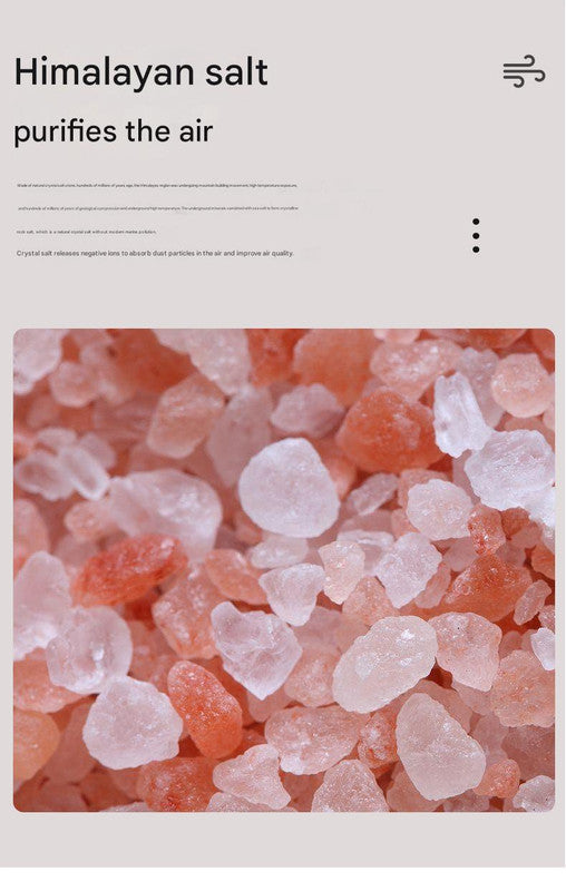 Himalayan Salt Stone Flame Aroma Diffuser & Humidifier - 7 Light Options, Ultrasonic, Auto Shut-Off(white)