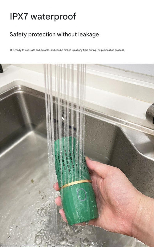 Wireless Fruit & Vegetable Purifier - Electrolytic Cleaning, Removes Residue, IPX7 Waterproof(blue)