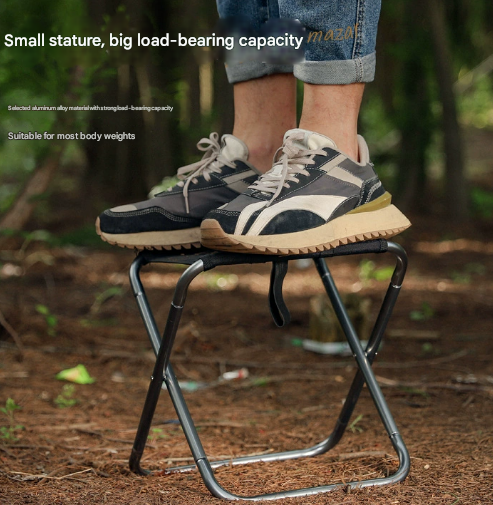 Big Gold Ultralight Portable Folding Camping Stool - Compact Aluminum Chair for Hiking, Fishing & Outdoor Events