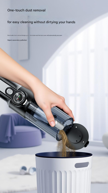 Multi-Function Cordless Handheld Vacuum Cleaner & Blower - Powerful Brushless Motor with Digital Display(Black and gray)