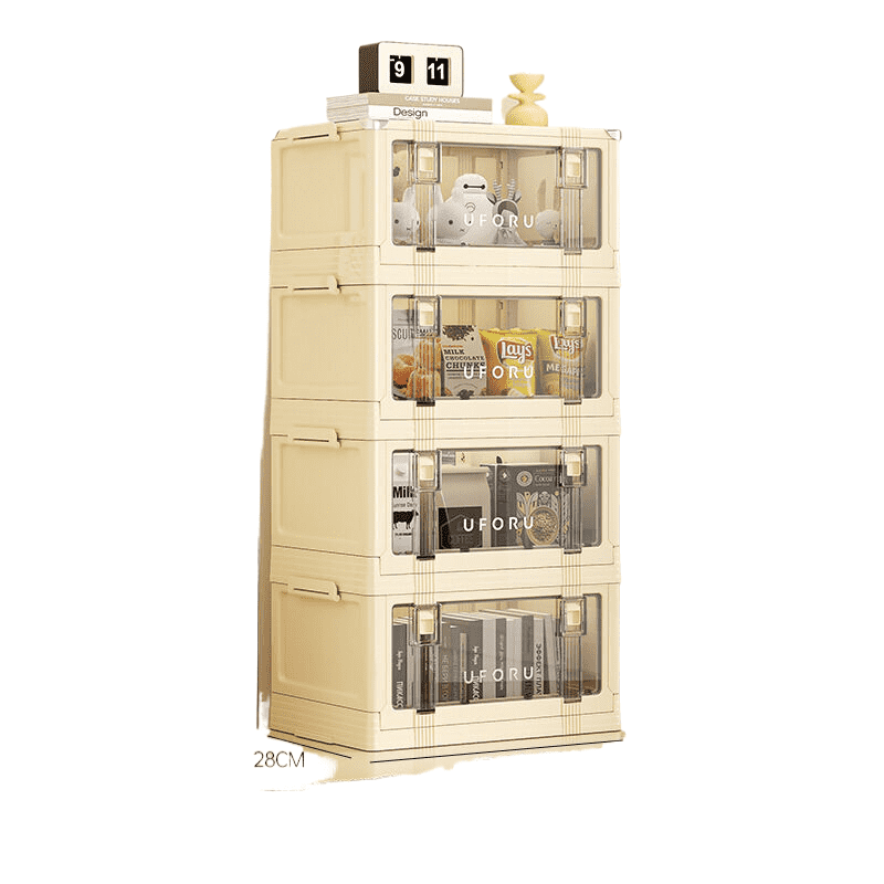 Vintage Folding Storage Box Small Four Layers