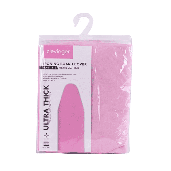 Ironing Board Cover 47x 135cm -Metallic Pink