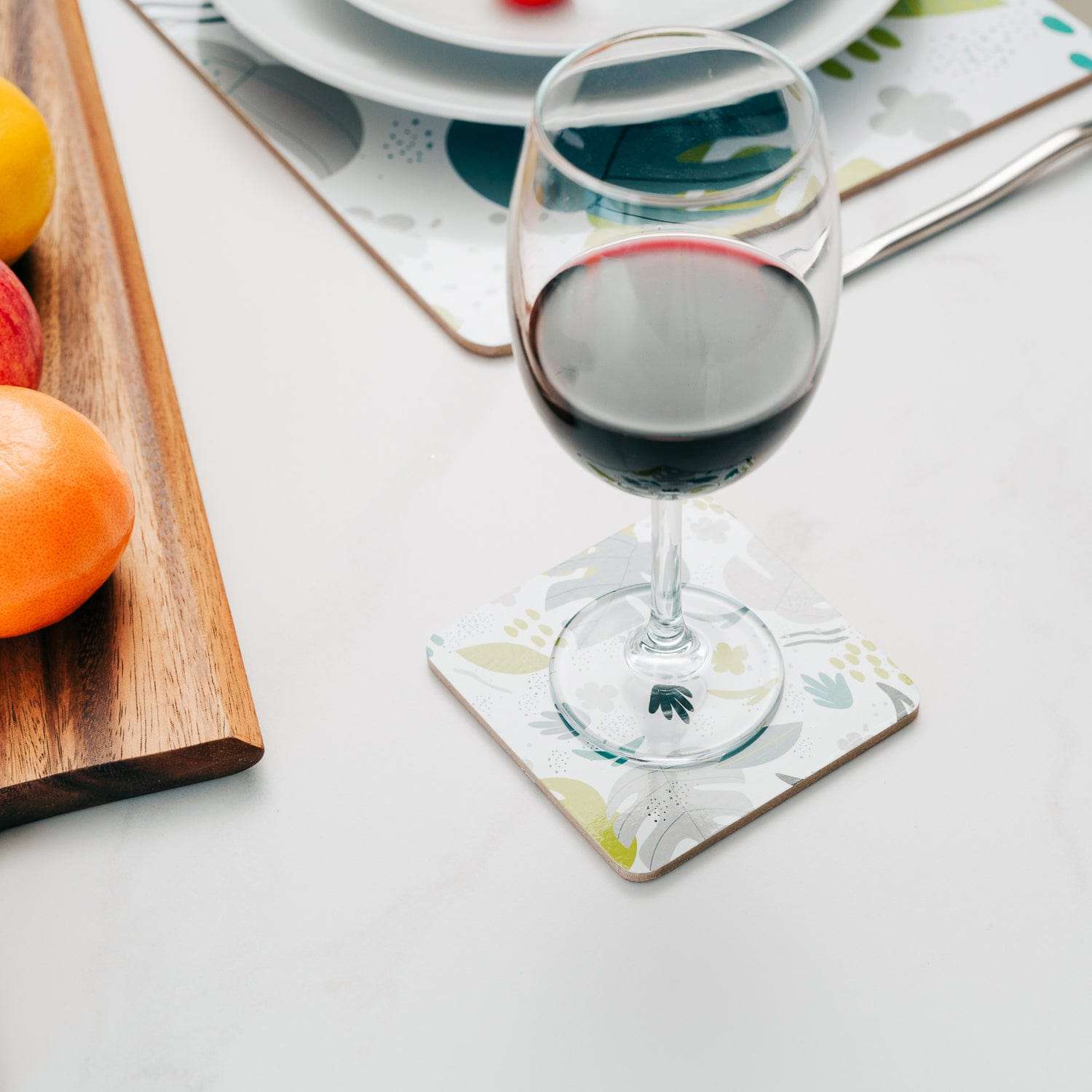 Clevinger Set of 4 MDF Coasters Monstera