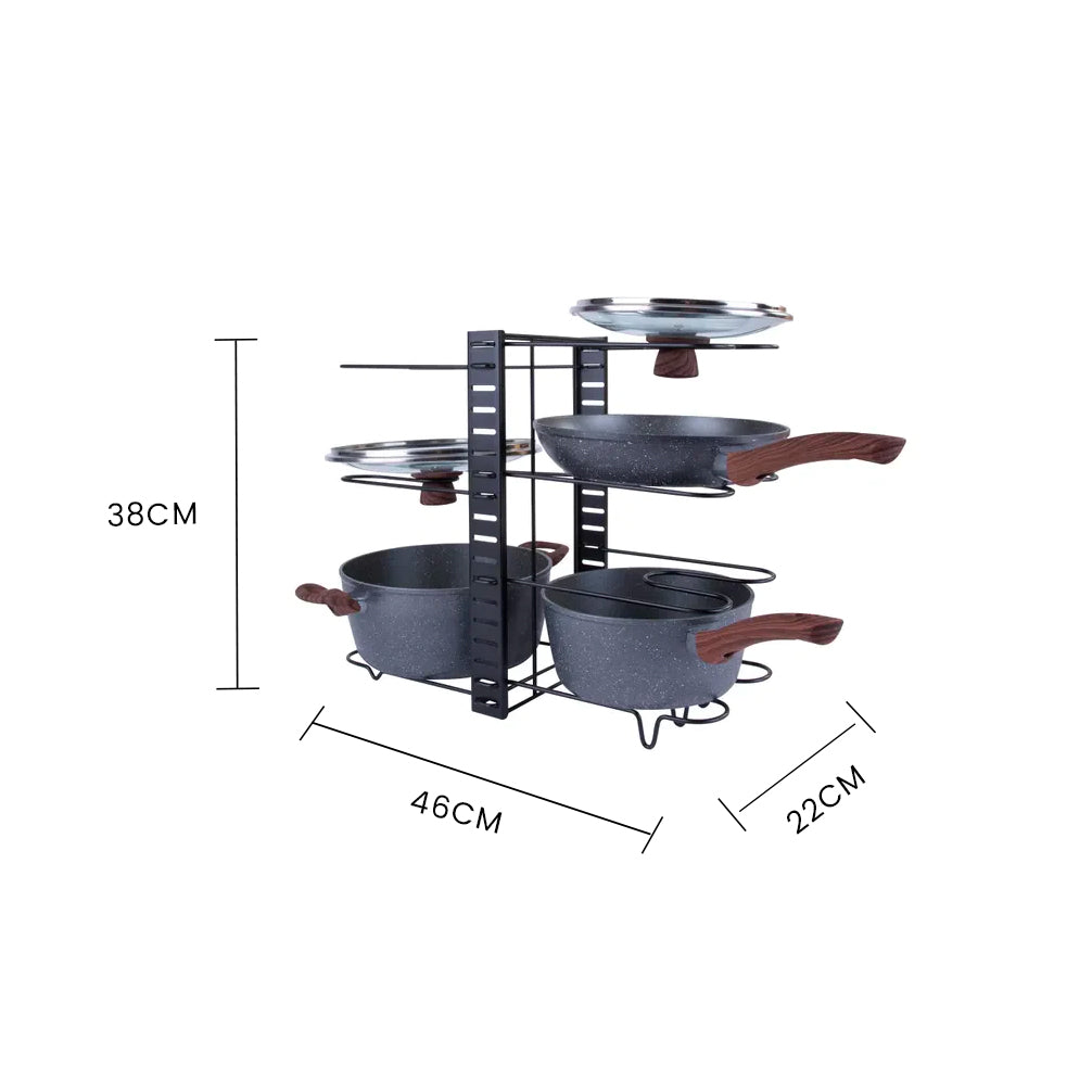 Livingtoday Double Sided 4 Levels Kitchen Organizer