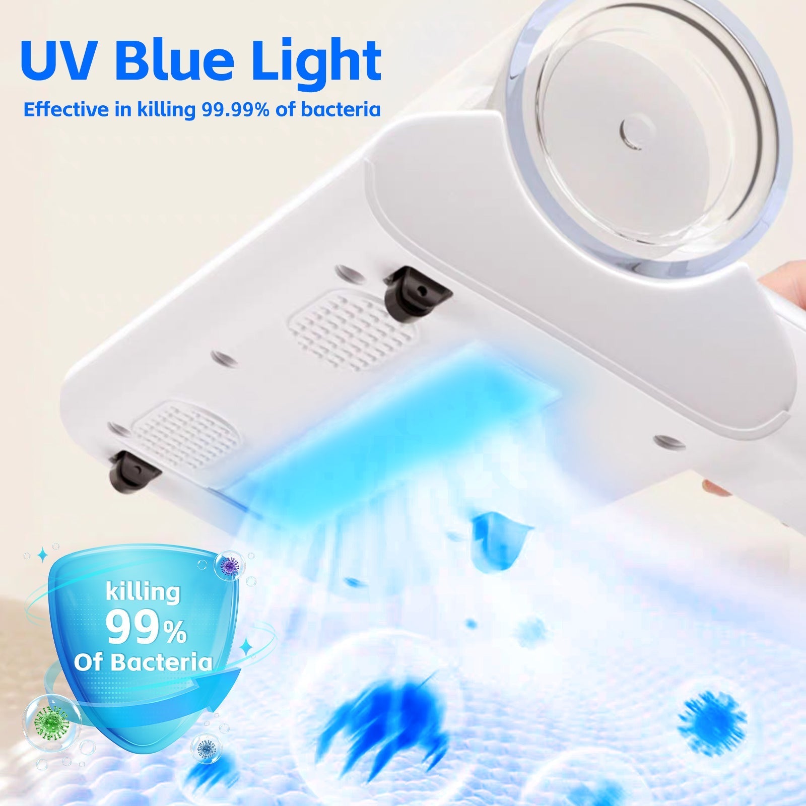 UV?? Cordless Dust Mite Vacuum Handheld Sanitizing Cleaner with 1200??Ah Battery