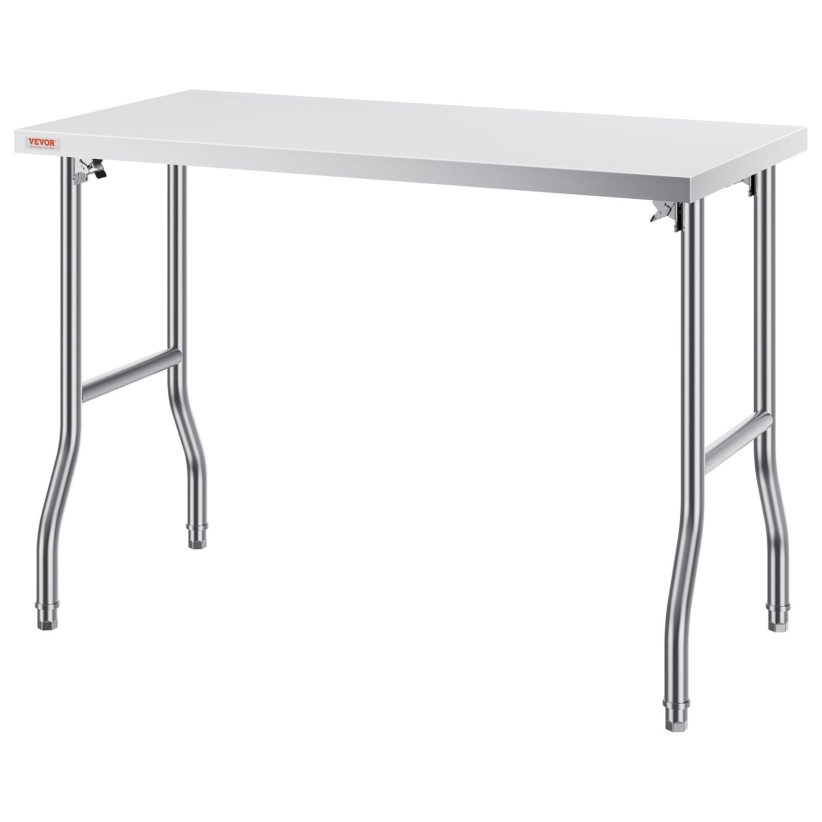 VEVOR Stainless Steel Kitchen Bench Folding Commercial Prep Table 1220x610 mm