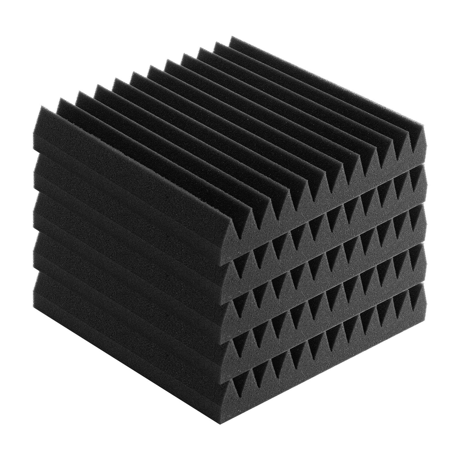 VEVOR Acoustic Foam Panels 50 Pack 12 x 12 x 2 in for Studio Wall and Ceiling