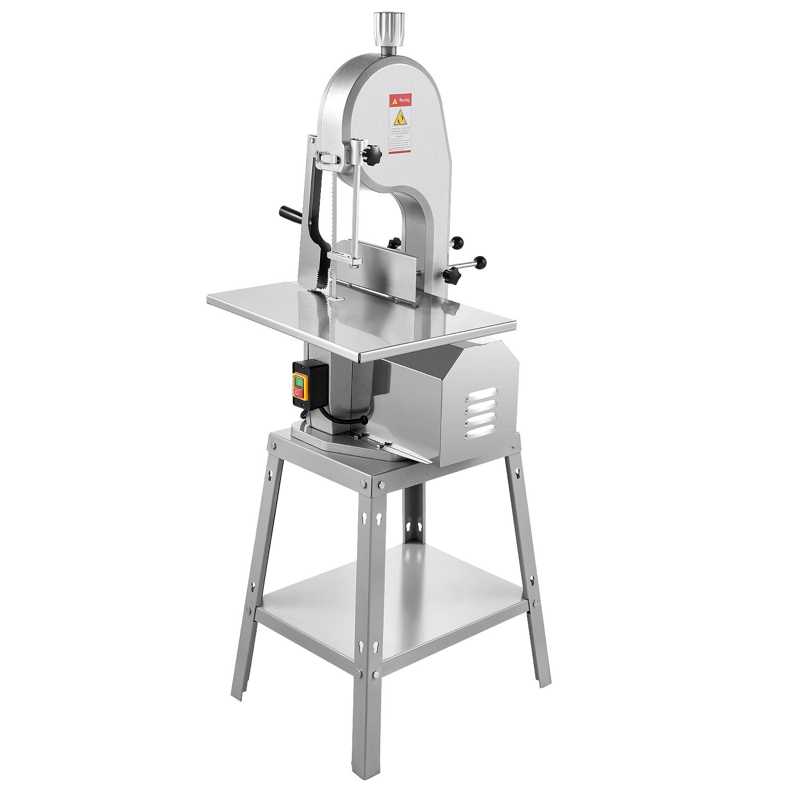 VEVOR 1800W Commercial Electric Meat Bandsaw Stainless Steel Bone Sawing Machine