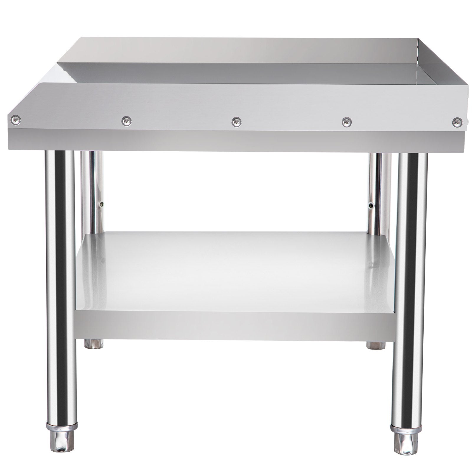 VEVOR Stainless Steel Equipment Grill Stand, 122 x 76 x 61cm Stainless Table, Grill Stand Table with Adjustable Storage Undershelf, Equipment Stand Grill Table for Hotel, Home, Restaurant Kitchen