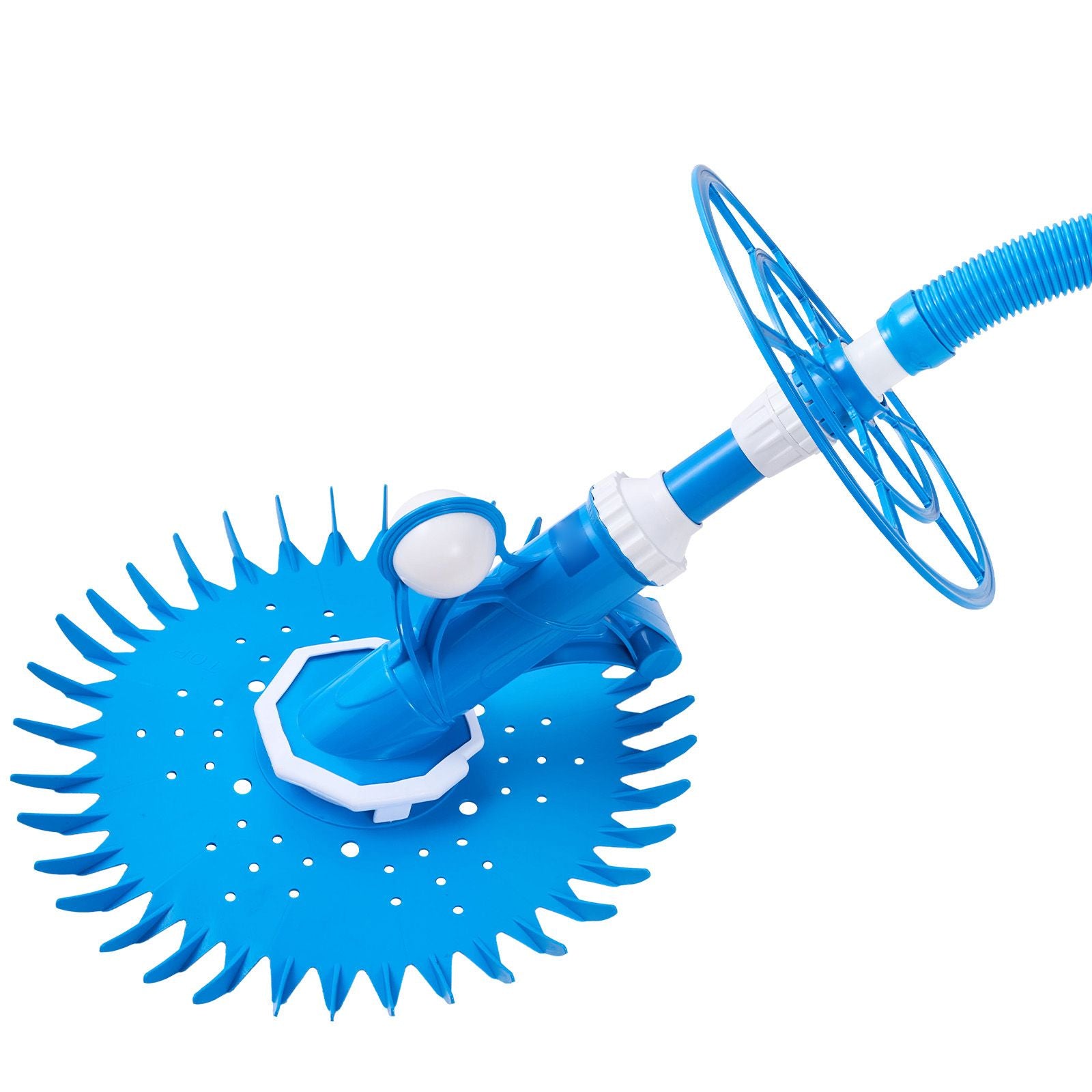 Suction Pool Cleaner, Automatic Pool Vacuum Cleaner, Suction Side Automatic Pool Cleaner, Suction Vacuum Pool Sweeper with 12 Hoses, for In-ground and Above-ground Pool Up to 609.6 x 1066.8 cm Bedworld