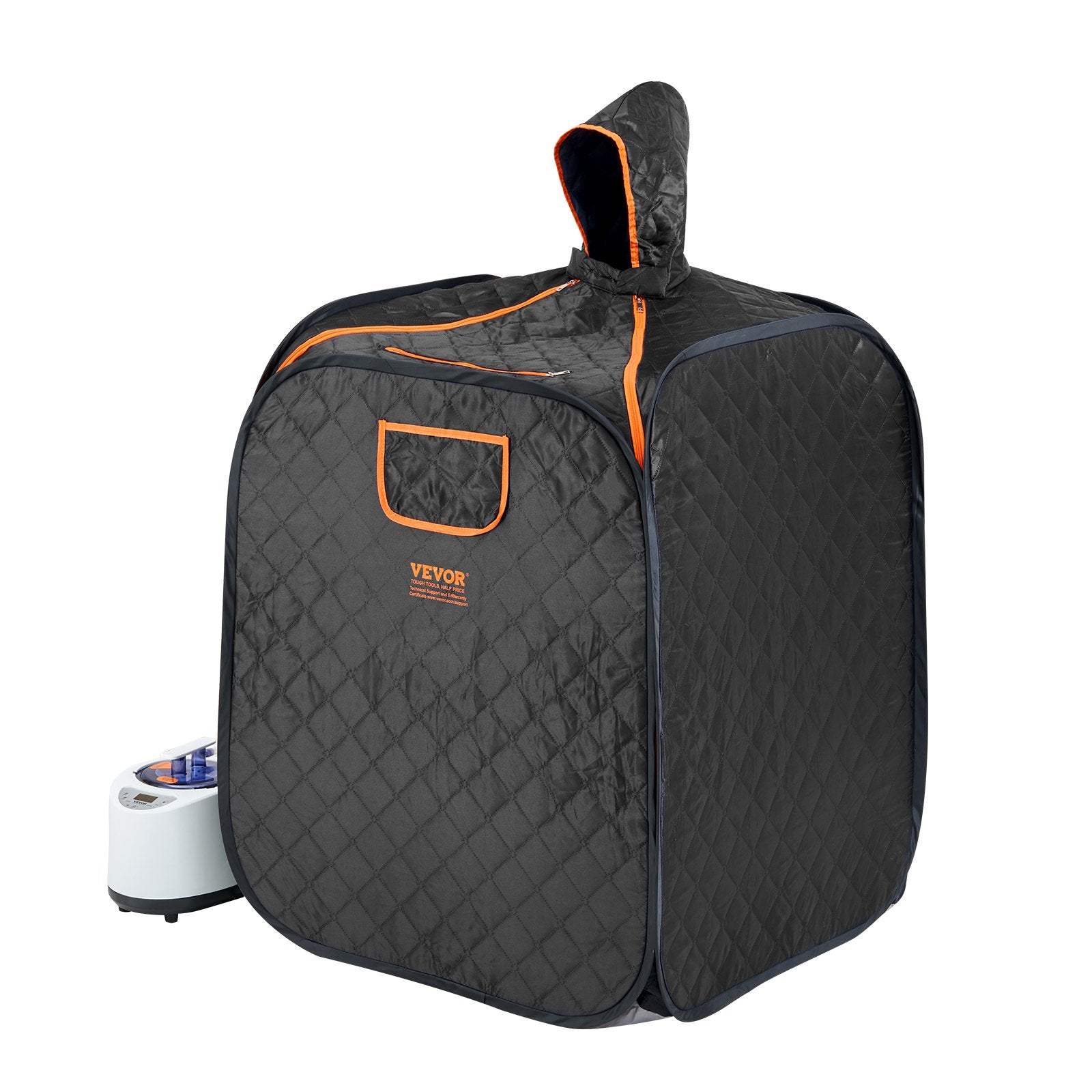 VEVOR Portable Steam Sauna Tent 1000W Personal Spa Loss Weight Detox Therapy, 800x800x1000 mm