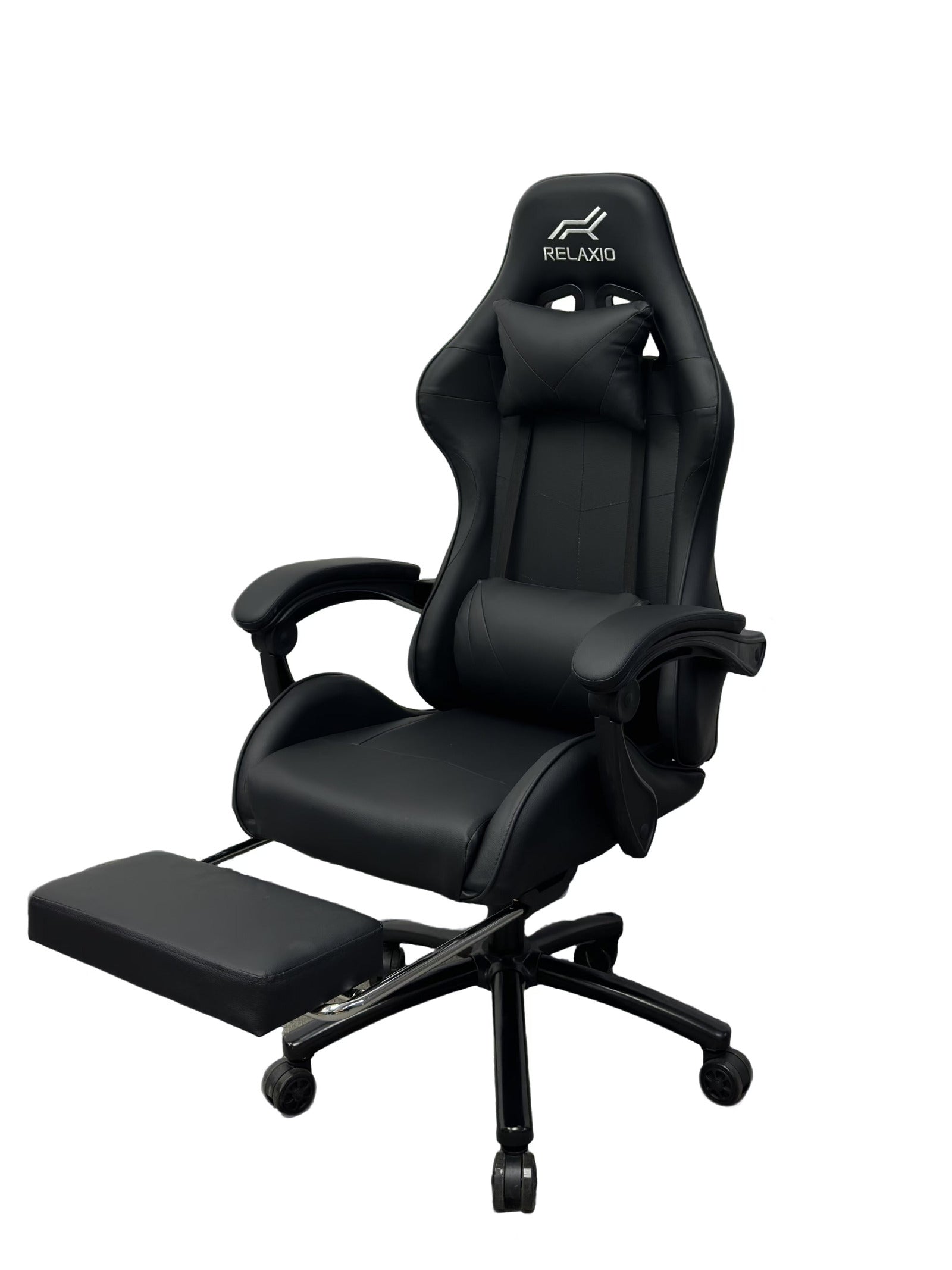 Gaming Chair With Headrest and Foot Rest - Blue