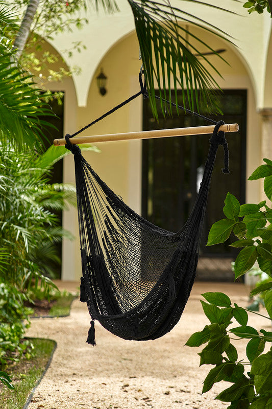 Mayan Legacy Extra Large Outdoor Cotton Mexican Hammock Chair