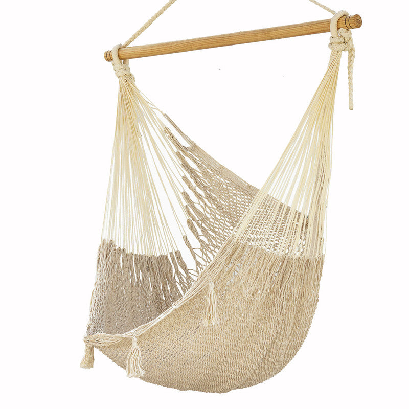 Mayan Legacy Extra Large Outdoor Cotton Mexican Hammock Chair