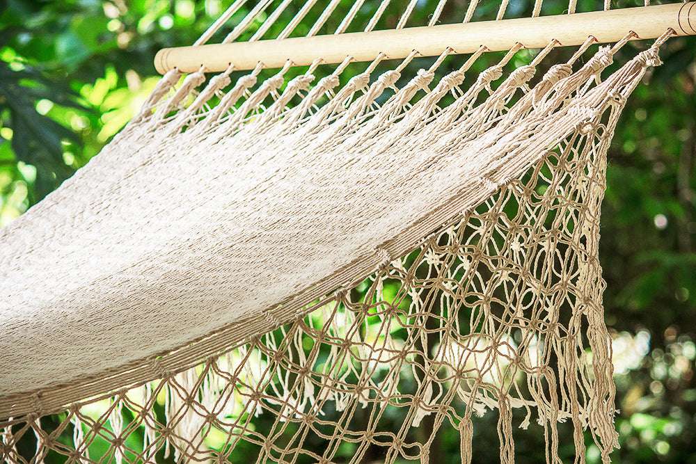 Mayan Legacy Queen Size Outdoor Cotton Mexican Resort Hammock