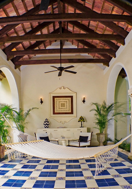 Mayan Legacy Queen Size Outdoor Cotton Mexican Resort Hammock