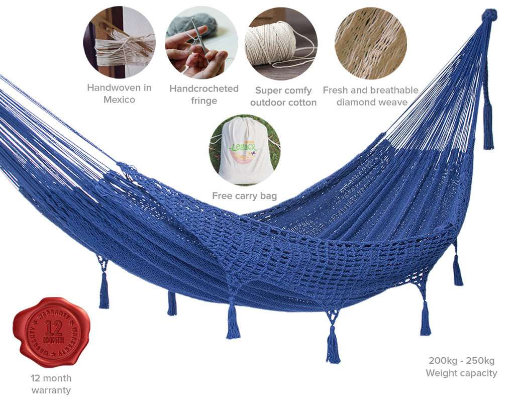 Outdoor undercover cotton Mayan Legacy hammock