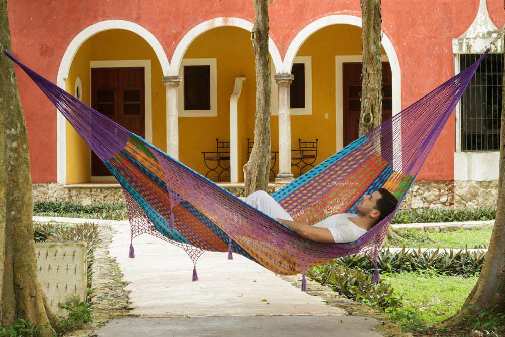 Outdoor undercover cotton Mayan Legacy hammock