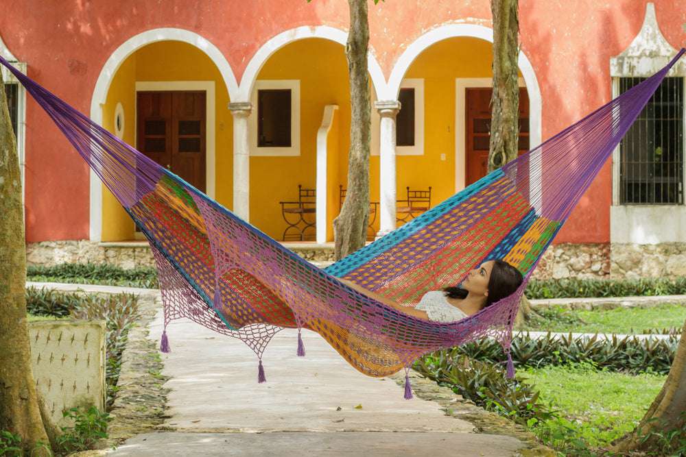 Outdoor undercover cotton Mayan Legacy hammock