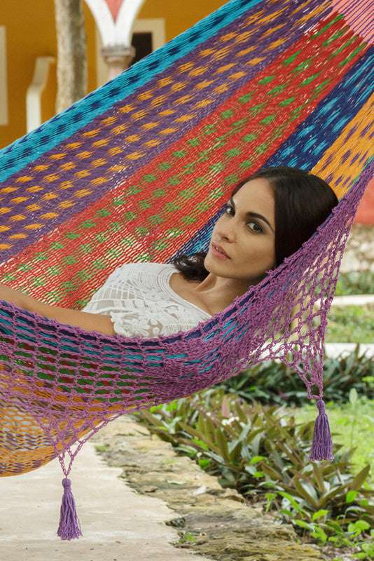 Outdoor undercover cotton Mayan Legacy hammock