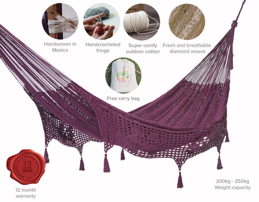 Outdoor undercover cotton Mayan Legacy hammock