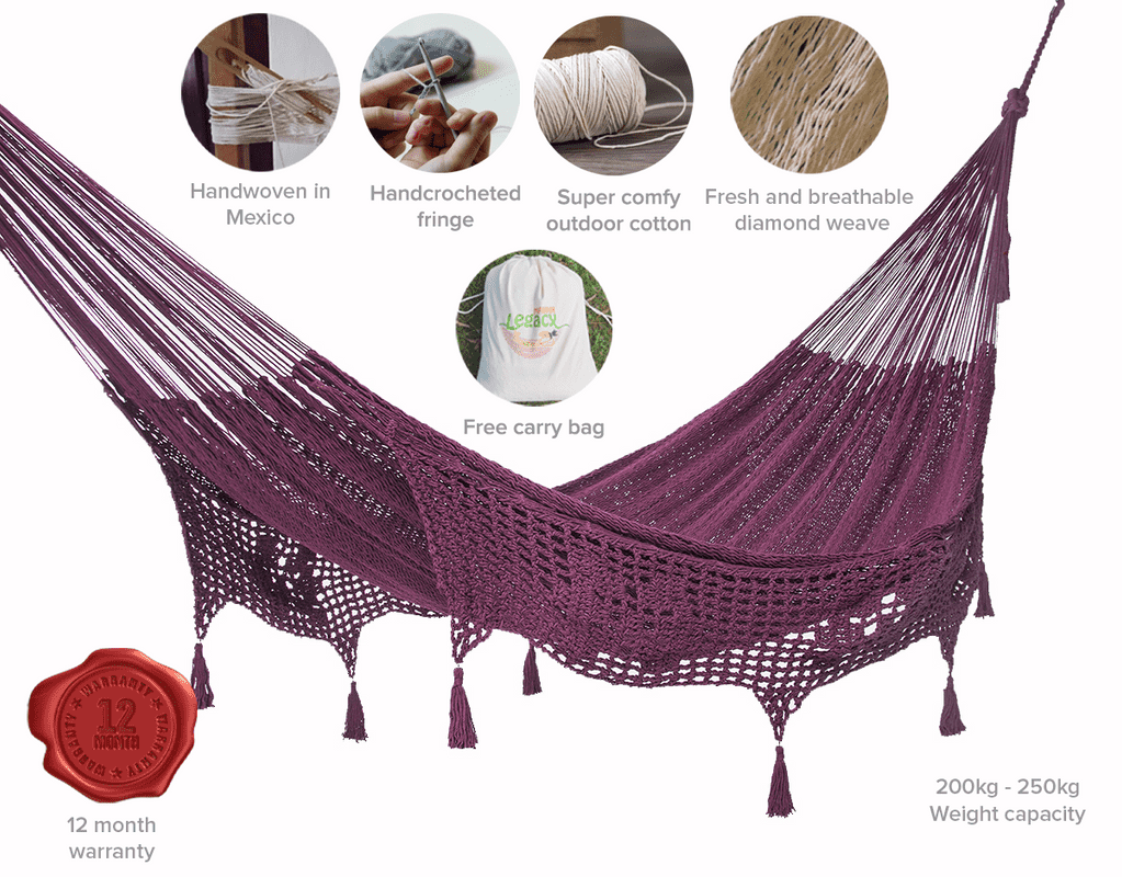 Outdoor undercover cotton Mayan Legacy hammock