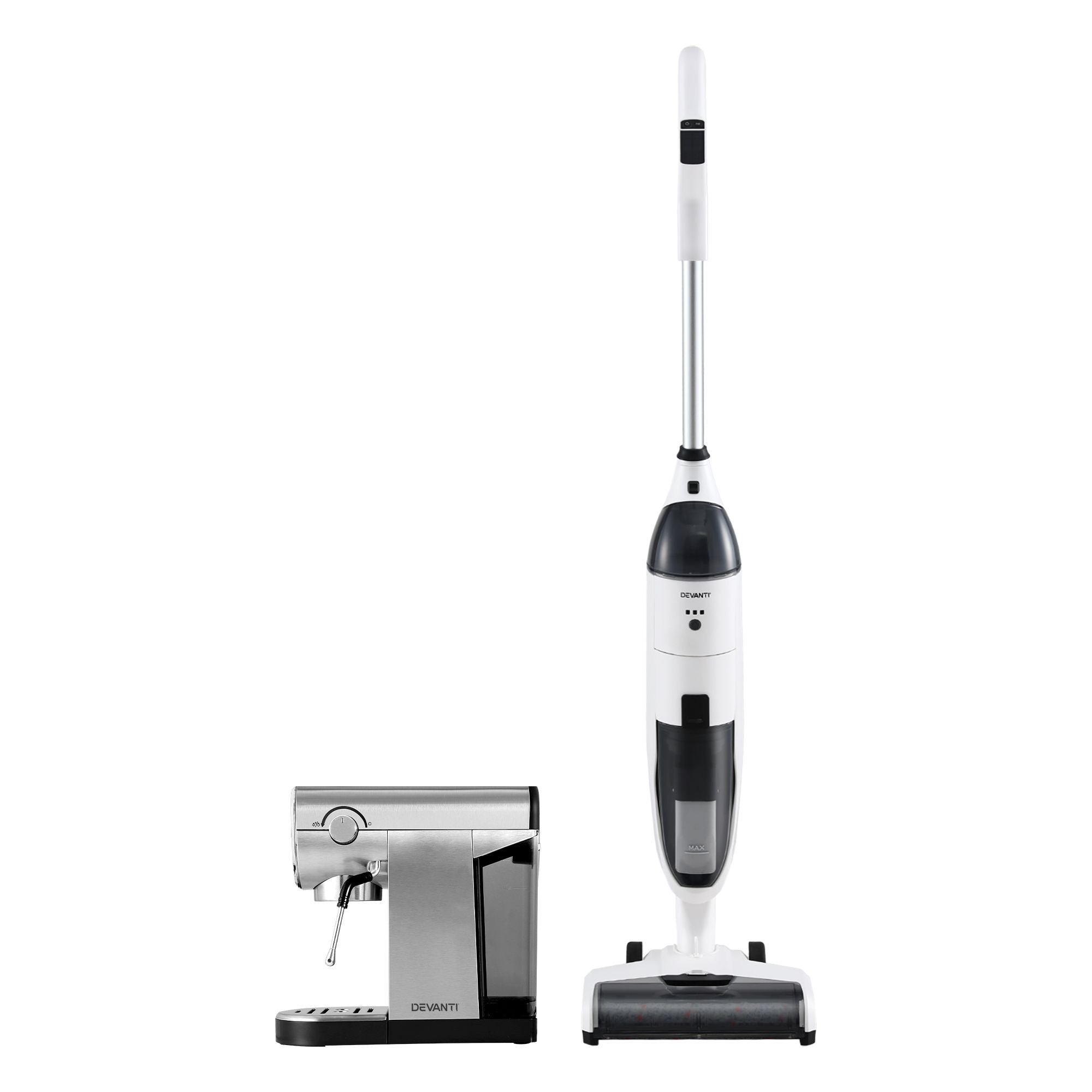 Devanti Cordless Wet Dry Vacuum Mop plus Coffee Maker Machine Espresso Bedworld
