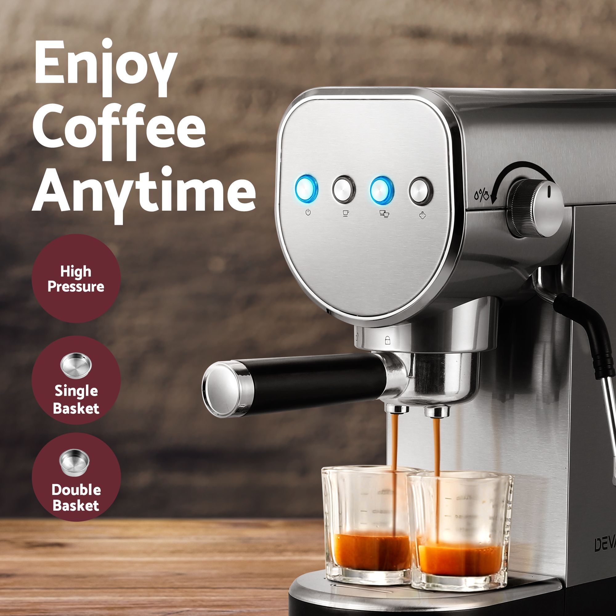 Devanti Cordless Wet Dry Vacuum Mop plus Coffee Maker Machine Espresso Bedworld