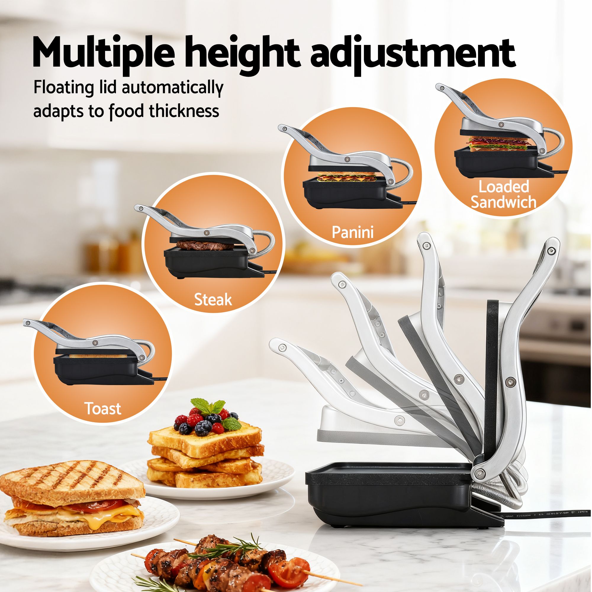 Devanti Cordless Wet Dry Vacuum Mop plus Sandwich Maker Panini Press Bedworld