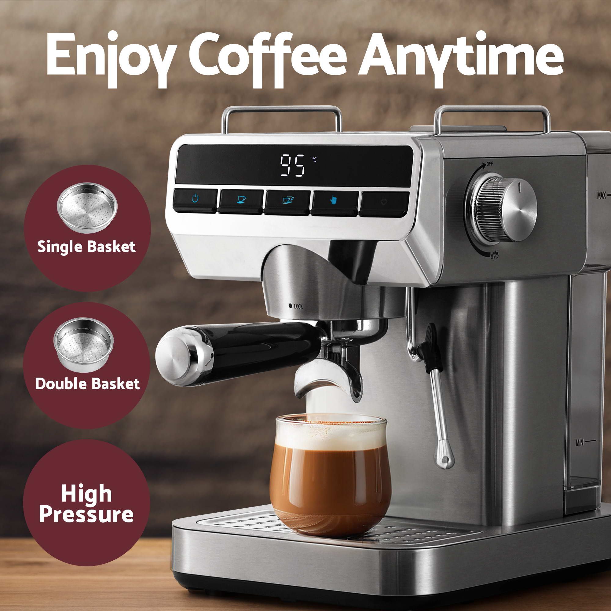 Devanti K7 Cordless Stick Vacuum Cleaner plus Coffee Maker Machine Espresso Bedworld