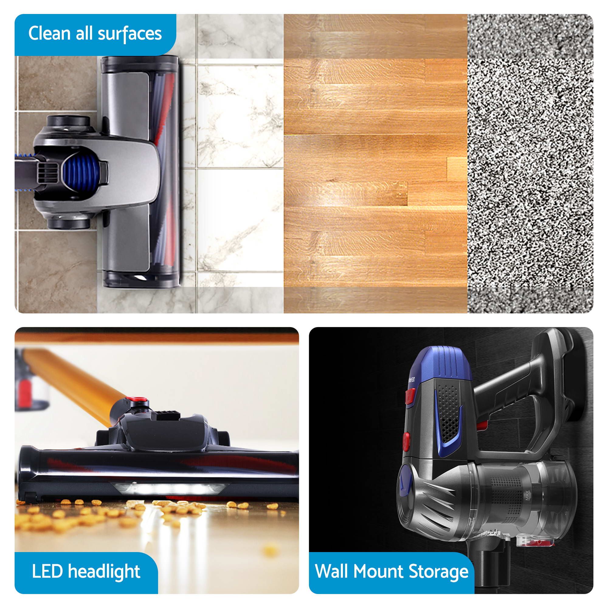 Devanti K7 Cordless Stick Vacuum Cleaner plus Coffee Maker Machine Espresso Bedworld