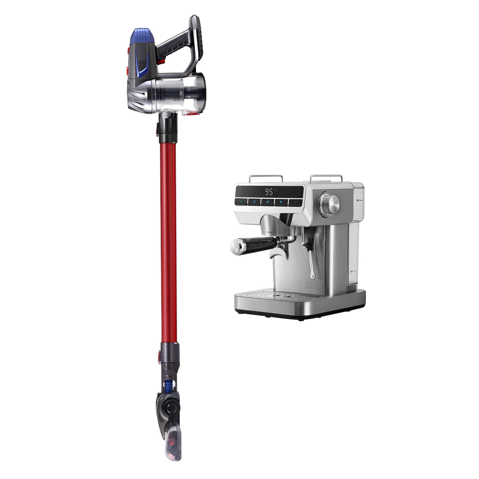 Devanti K7 Cordless Stick Vacuum Cleaner plus Coffee Maker Machine Espresso Bedworld