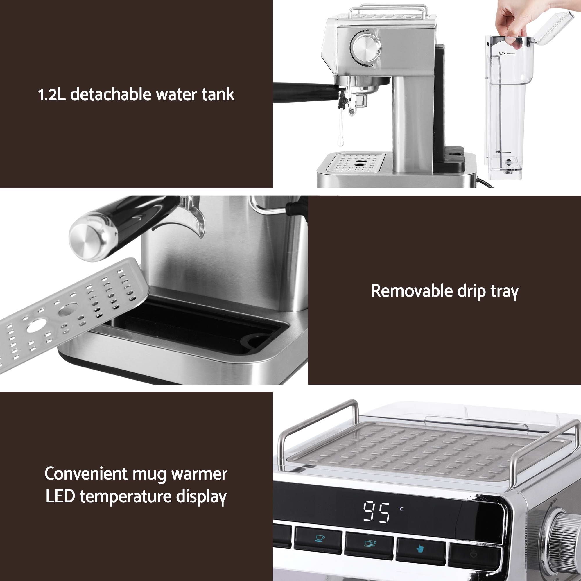 Devanti K7 Cordless Stick Vacuum Cleaner plus Coffee Maker Machine Espresso Bedworld