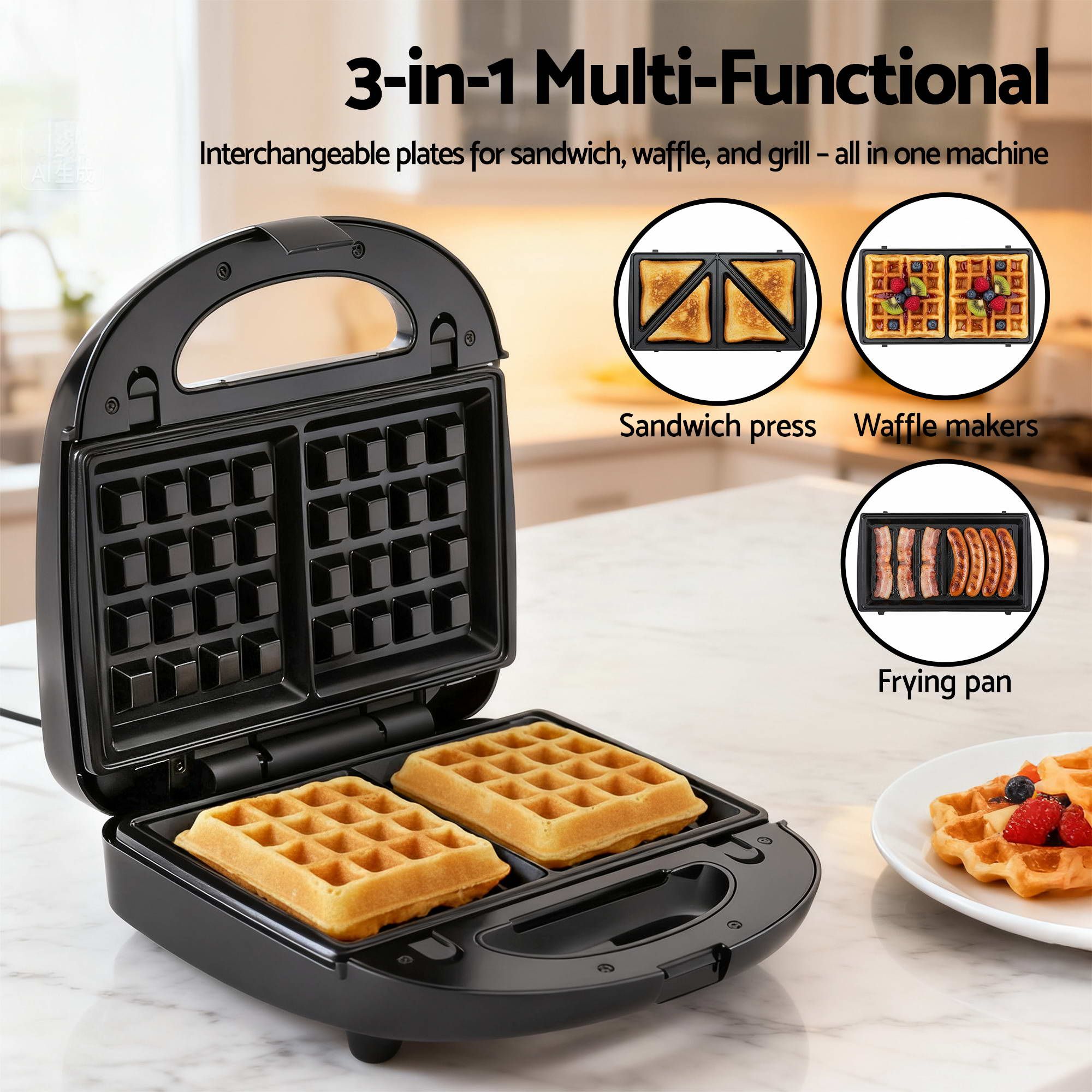 Devanti K7 Cordless Stick Vacuum Cleaner plus 3-in-1 Sandwich Maker Bedworld