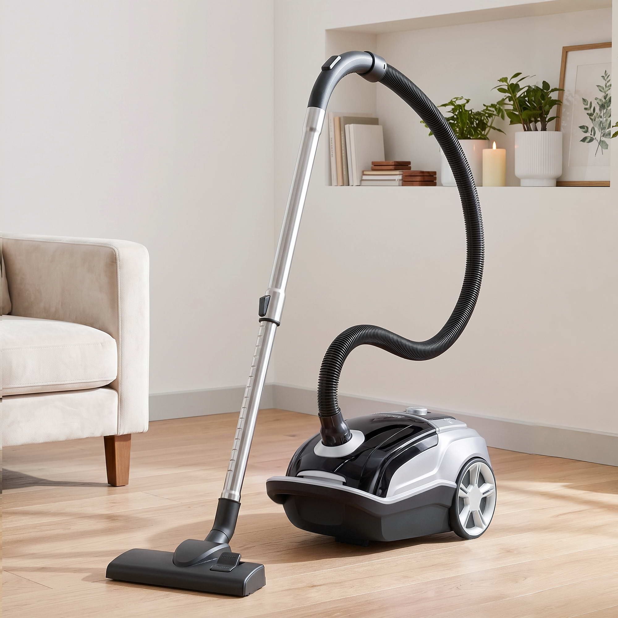 DEVANTI Bagged Vacuum Cleaner Powerful Suction for Carpet Wood Tile Floor Bedworld