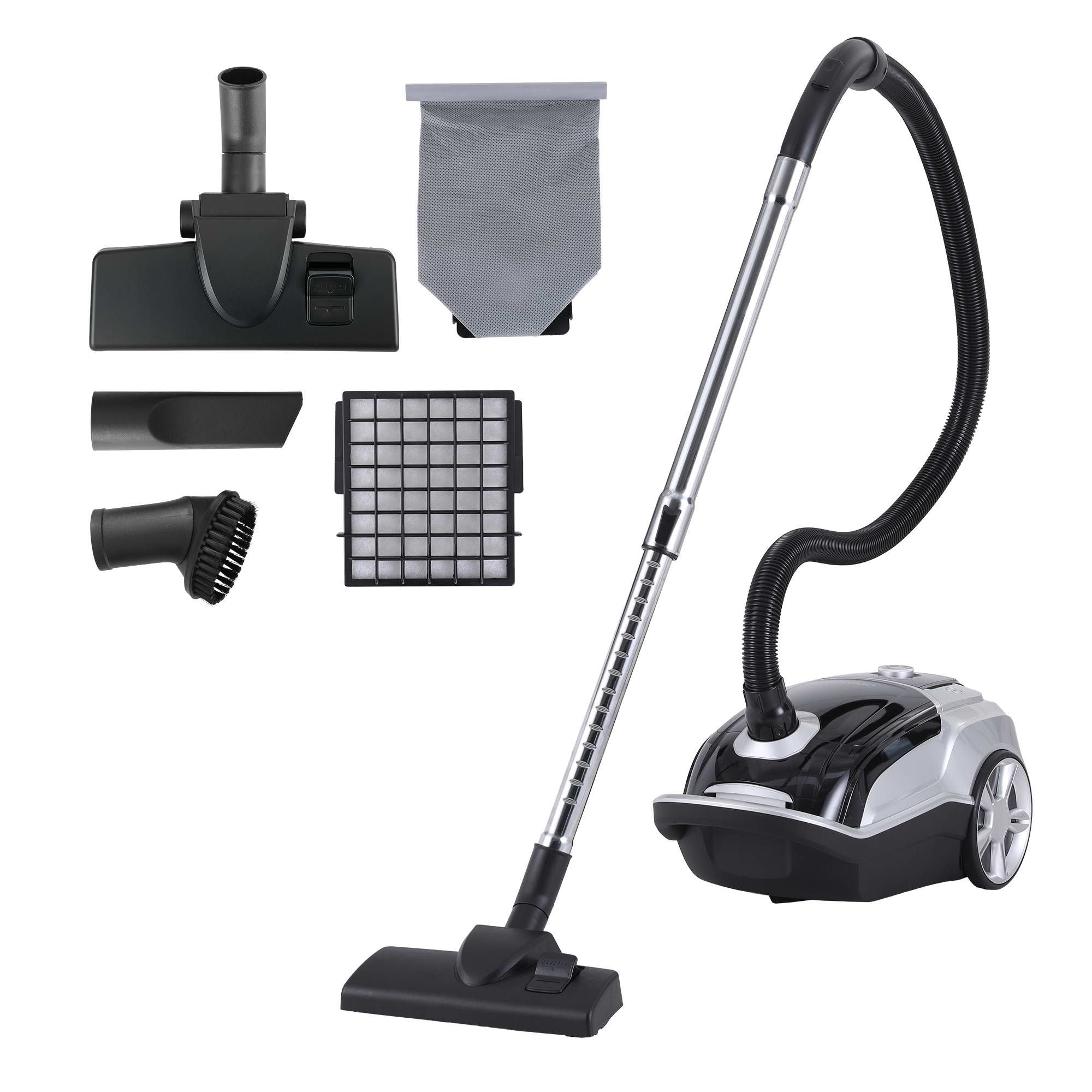 DEVANTI Bagged Vacuum Cleaner Powerful Suction for Carpet Wood Tile Floor Bedworld