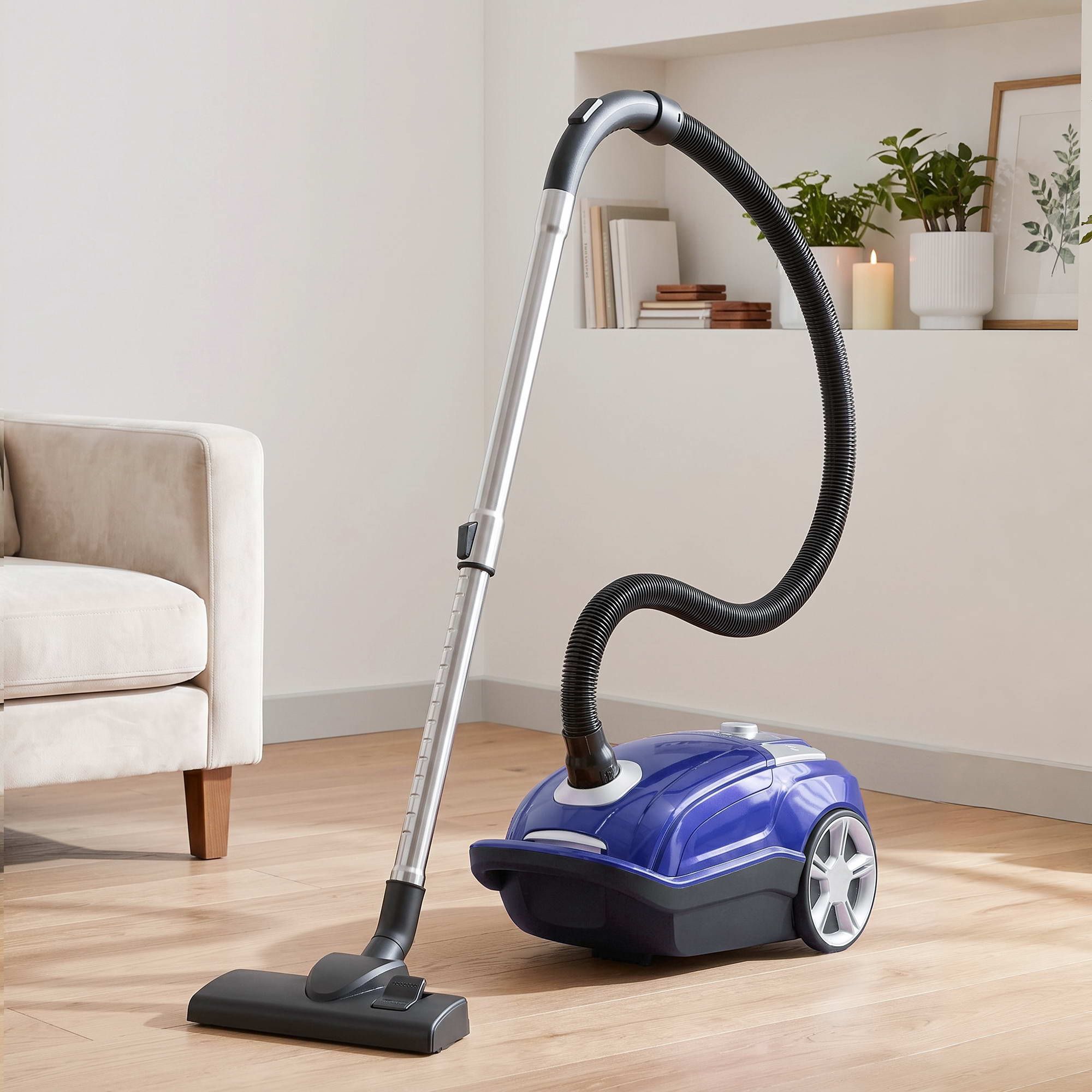 DEVANTI Bagged Vacuum Cleaner Powerful Suction for Carpet Wood Tile Floor Bedworld