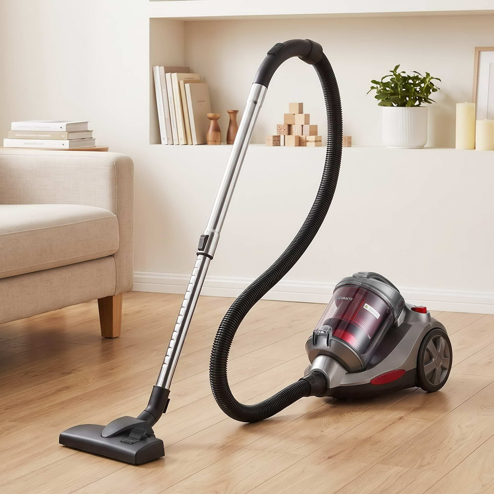 Devanti Vacuum Cleaner Bagless Canister 2000W 25kPa Powerful Suction 4L Bedworld