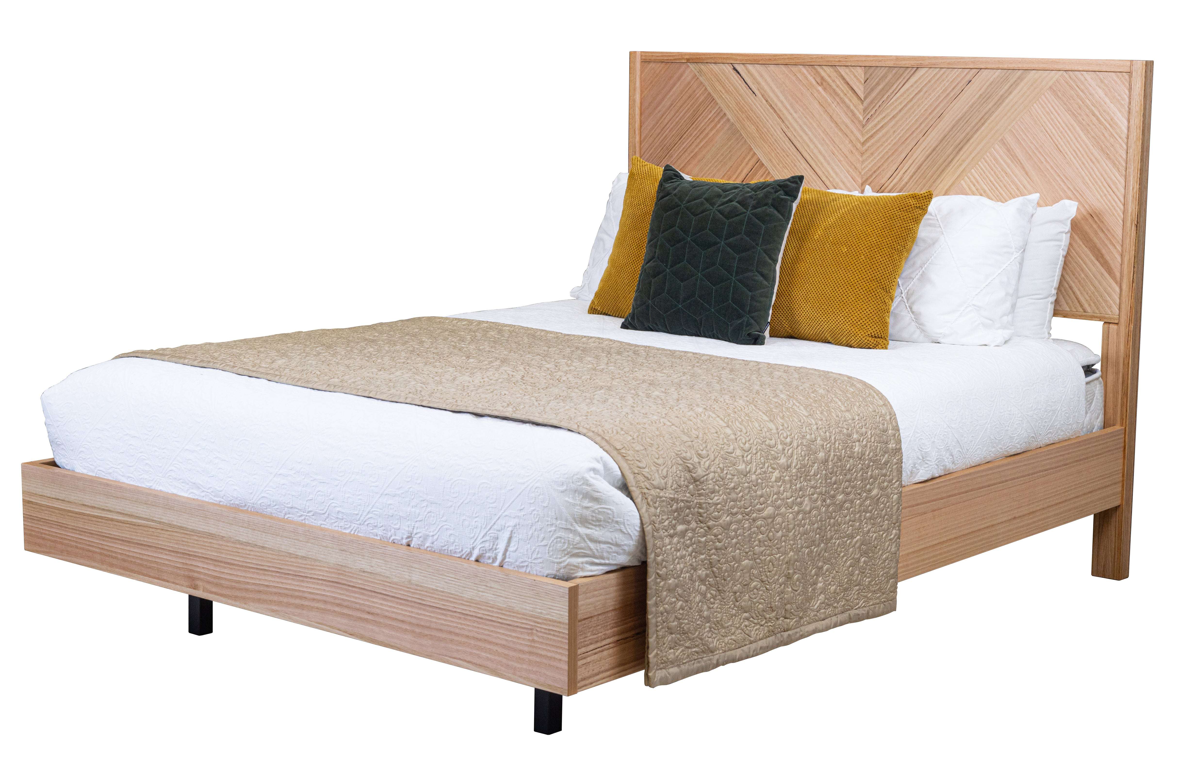 Perisher Natural Messmate Timber Bed Frame